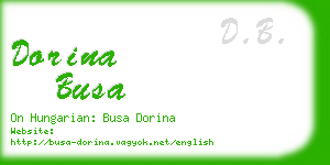 dorina busa business card